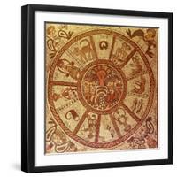 Zodiac, Roman Mosaic-null-Framed Giclee Print