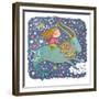 Zodiac Sign - Capricorn-smilewithjul-Framed Premium Giclee Print