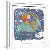 Zodiac Sign - Capricorn-smilewithjul-Framed Premium Giclee Print