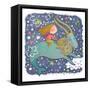 Zodiac Sign - Capricorn-smilewithjul-Framed Stretched Canvas