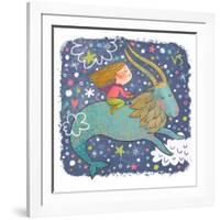 Zodiac Sign - Capricorn-smilewithjul-Framed Art Print