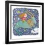 Zodiac Sign - Capricorn-smilewithjul-Framed Art Print