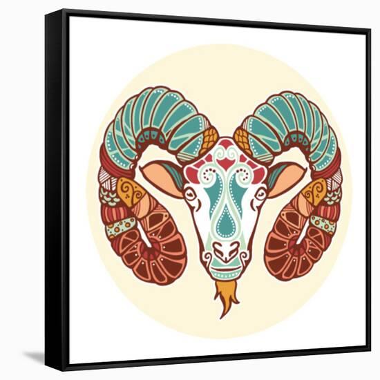 Zodiac Signs - Aries-krasstin-Framed Stretched Canvas