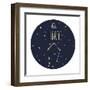 Zodiac Signs Doodle Set - Libra-Radiocat-Framed Art Print