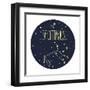 Zodiac Signs Doodle Set - Sagittarius-Radiocat-Framed Art Print