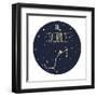 Zodiac Signs Doodle Set - Scorpius-Radiocat-Framed Art Print