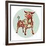 Zodiac Signs - Taurus-krasstin-Framed Art Print