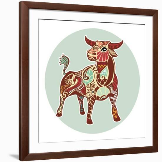 Zodiac Signs - Taurus-krasstin-Framed Art Print