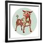 Zodiac Signs - Taurus-krasstin-Framed Art Print