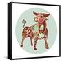 Zodiac Signs - Taurus-krasstin-Framed Stretched Canvas