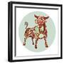Zodiac Signs - Taurus-krasstin-Framed Premium Giclee Print