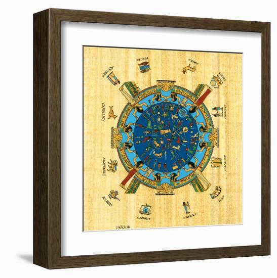 Zodiac Signs-null-Framed Art Print