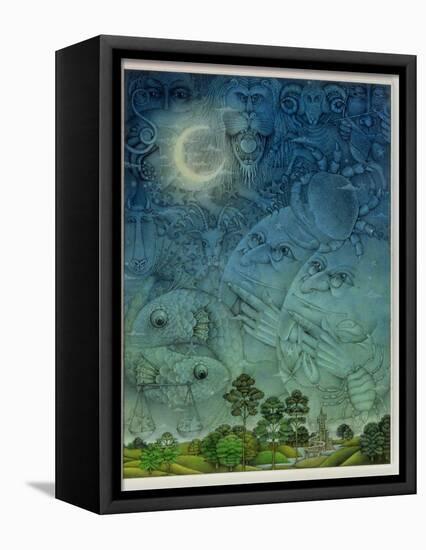 Zodiac Sky-Wayne Anderson-Framed Stretched Canvas