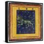 Zodiac Tile / Leo-null-Framed Stretched Canvas