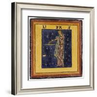 Zodiac Tile / Libra-null-Framed Art Print