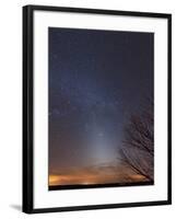 Zodiacal Light And Milky Way Over the Texas Plains-Stocktrek Images-Framed Photographic Print