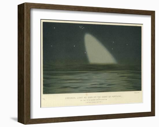 Zodiacal Light as Seen Off the Coast of Portugal-null-Framed Giclee Print