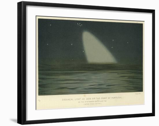 Zodiacal Light as Seen Off the Coast of Portugal-null-Framed Giclee Print