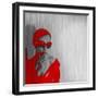 Zoe in Red-NaxArt-Framed Art Print