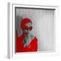 Zoe in Red-NaxArt-Framed Art Print