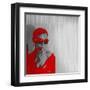 Zoe in Red-NaxArt-Framed Art Print