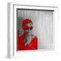 Zoe in Red-NaxArt-Framed Art Print