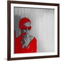 Zoe in Red-NaxArt-Framed Art Print