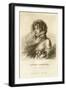 Zofia Zamoyska - portrait-Jean-Baptiste Isabey-Framed Giclee Print