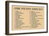 Zombie Apocalypse Rules Movie Plastic Sign-null-Framed Premium Giclee Print