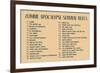 Zombie Apocalypse Rules Movie Plastic Sign-null-Framed Art Print