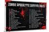 Zombie Apocalypse Survival Rules-null-Mounted Poster