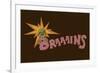 Zombie - Brains-Lantern Press-Framed Premium Giclee Print