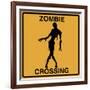 Zombie Crossing-Tina Lavoie-Framed Giclee Print