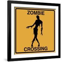 Zombie Crossing-Tina Lavoie-Framed Giclee Print