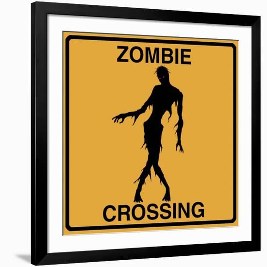 Zombie Crossing-Tina Lavoie-Framed Giclee Print