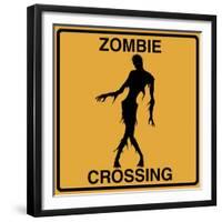 Zombie Crossing-Tina Lavoie-Framed Giclee Print