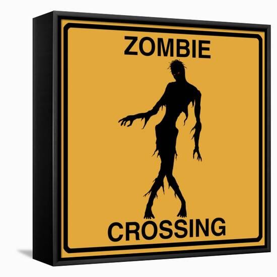 Zombie Crossing-Tina Lavoie-Framed Stretched Canvas