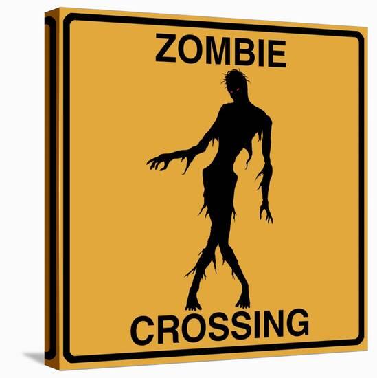 Zombie Crossing-Tina Lavoie-Stretched Canvas