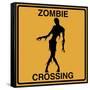 Zombie Crossing-Tina Lavoie-Framed Stretched Canvas