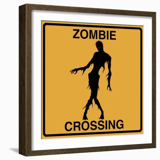 Zombie Crossing-Tina Lavoie-Framed Giclee Print