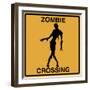 Zombie Crossing-Tina Lavoie-Framed Giclee Print