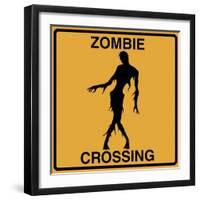 Zombie Crossing-Tina Lavoie-Framed Giclee Print