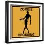 Zombie Crossing-Tina Lavoie-Framed Giclee Print