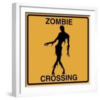 Zombie Crossing-Tina Lavoie-Framed Giclee Print