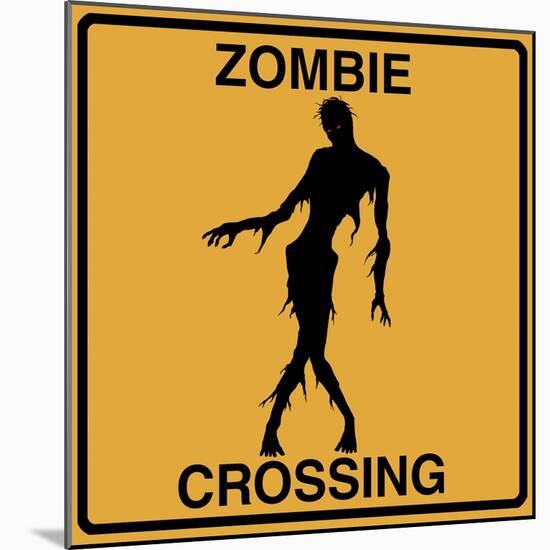 Zombie Crossing-Tina Lavoie-Mounted Giclee Print