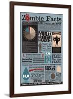 Zombie Facts-null-Framed Poster