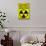 Zombie Fallout Shelter Sign Black Triangle Poster Print-null-Poster displayed on a wall