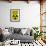 Zombie Fallout Shelter Sign Black Triangle Poster Print-null-Framed Poster displayed on a wall