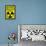 Zombie Fallout Shelter Sign Black Triangle Poster-null-Framed Poster displayed on a wall