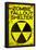 Zombie Fallout Shelter Sign Black Triangle Poster-null-Framed Poster